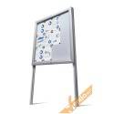 2 MONTANTI IN ALLUMINIO H 250 CM PER BACHECA ECONOMY DA TERRA INTERRAMENTO