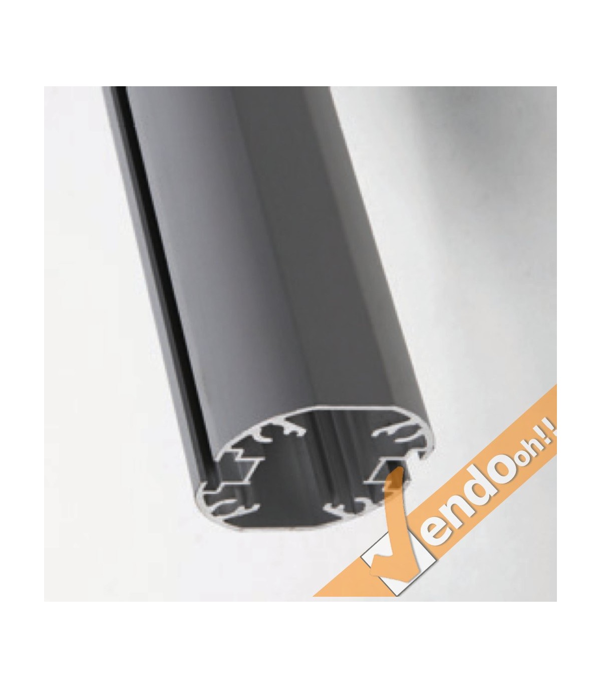 2 MONTANTI IN ALLUMINIO H 200 CM PER BACHECA ECONOMY BASE PER FISSAGGIO A TERRA