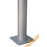 2 MONTANTI IN ALLUMINIO H 200 CM PER BACHECA ECONOMY BASE PER FISSAGGIO A TERRA