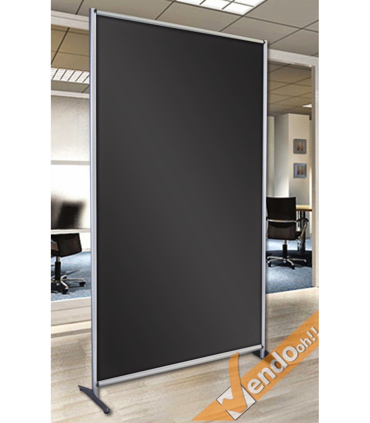 PARETE DIVISORIA IN FOREX NERA PER UFFICIO STUDIO NEGOZIO RECEPTION WHL800N