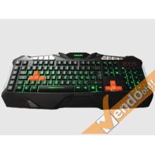 TASTIERA USB GAMING RETRO ILLUMINATA MULTIMEDIALE MACRO PROGRAMMABILE ITALIANA
