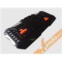 TASTIERA USB GAMING RETRO ILLUMINATA MULTIMEDIALE MACRO PROGRAMMABILE ITALIANA