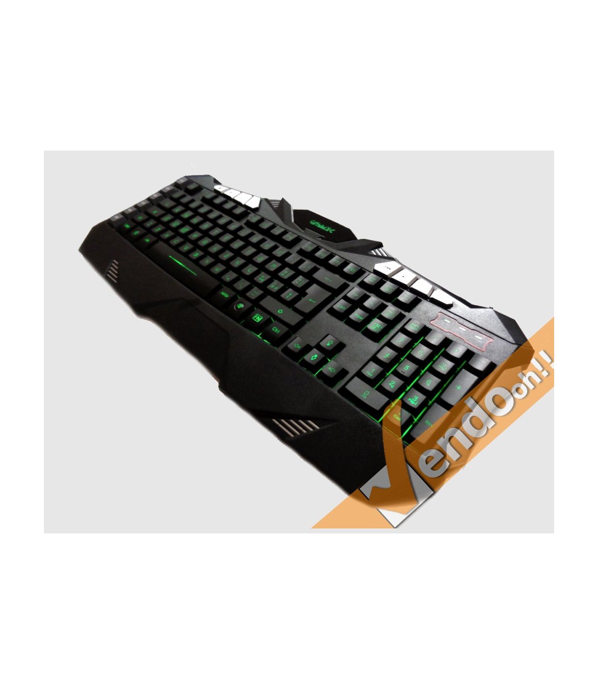 TASTIERA USB GAMING RETRO ILLUMINATA MULTIMEDIALE MACRO PROGRAMMABILE ITALIANA