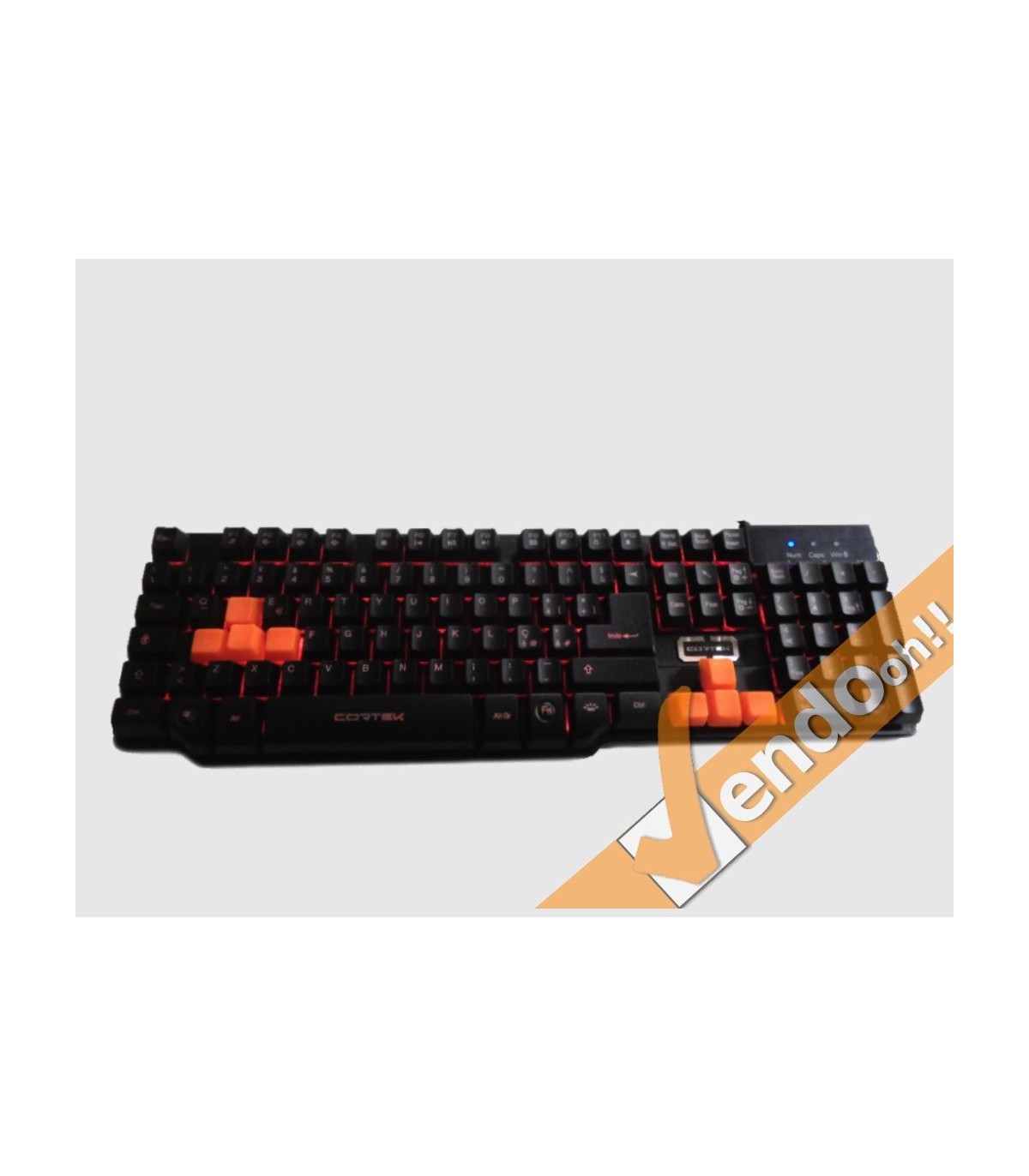 TASTIERA TASTI ESPOSTI USB GAMING ILLUMINATAI MECHANICAL-LIKE MULTIMEDIALE ITA
