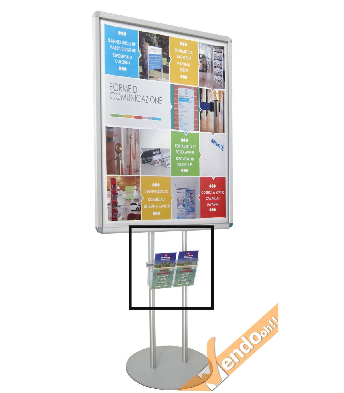 TASCHE A5 PER ESPOSITORE CAVALLETTO PUBBLICITARIO A PIANTANA INSEGNA PDS707