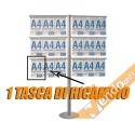ESPOSITORE PUBBLICITARIO DA PAVIMENTO A PIANTANA 8 PAG A4 VERTICALE ALMA102/V