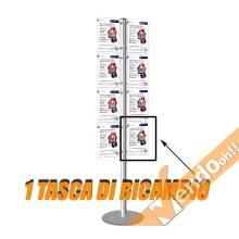 ESPOSITORE PUBBLICITARIO DA PAVIMENTO A PIANTANA 8 PAG A4 VERTICALE ALMA102/V