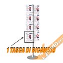 ESPOSITORE PUBBLICITARIO DA PAVIMENTO A PIANTANA 8 PAG A4 VERTICALE ALMA102/V