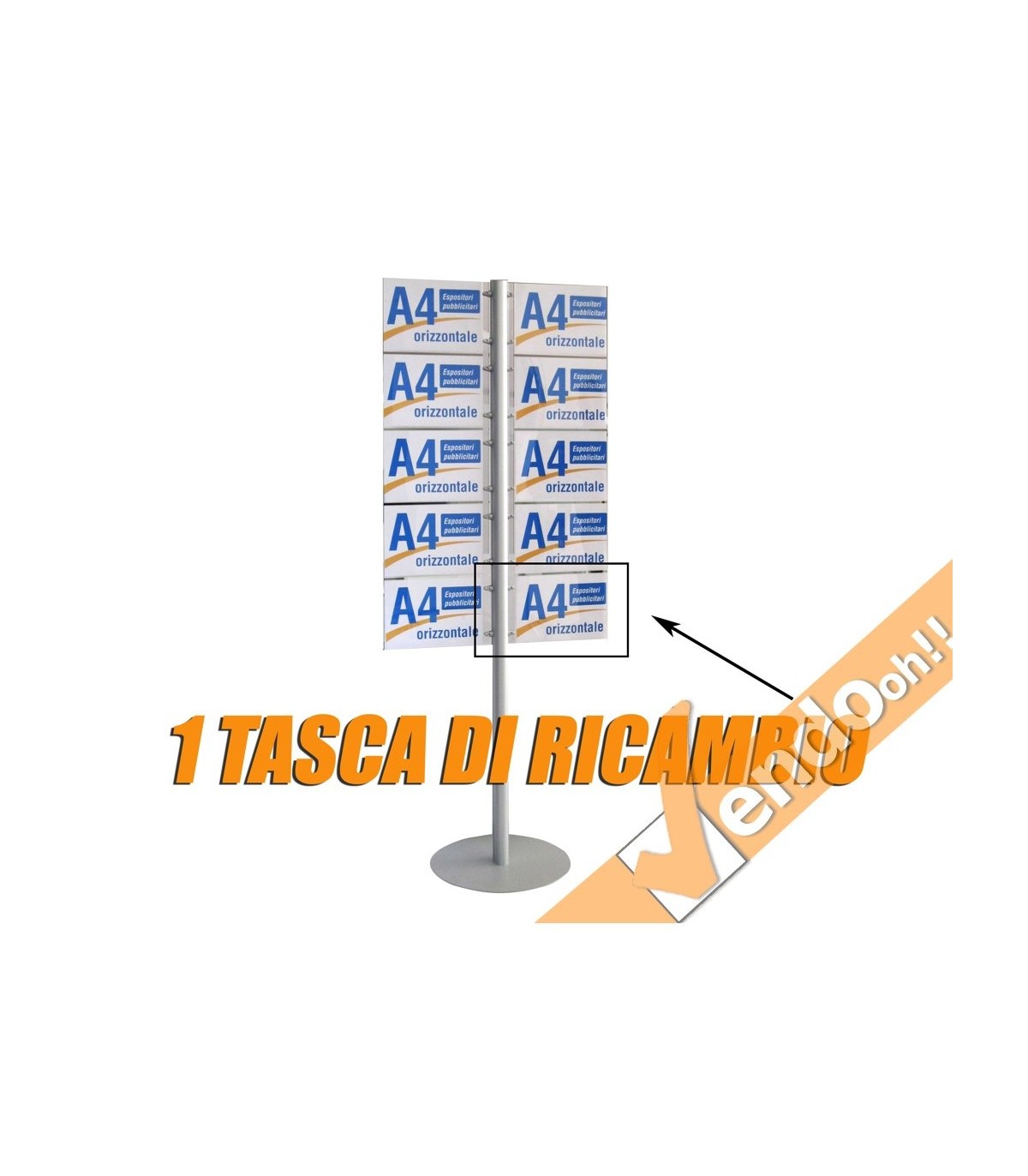 PAGINA DI RICAMBIO TASCA A4 VERTICALE ORIZONTALE X NOSTRI ESPORITORI SERIE ALMA