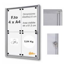 BACHECA MAGNETICA SCRIVIBILE FORMATO 2 FOGLI A4 4xA4 6XA4 8XA4 9XA4 12XA4