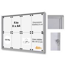 BACHECA MAGNETICA SCRIVIBILE FORMATO 2 FOGLI A4 4xA4 6XA4 8XA4 9XA4 12XA4
