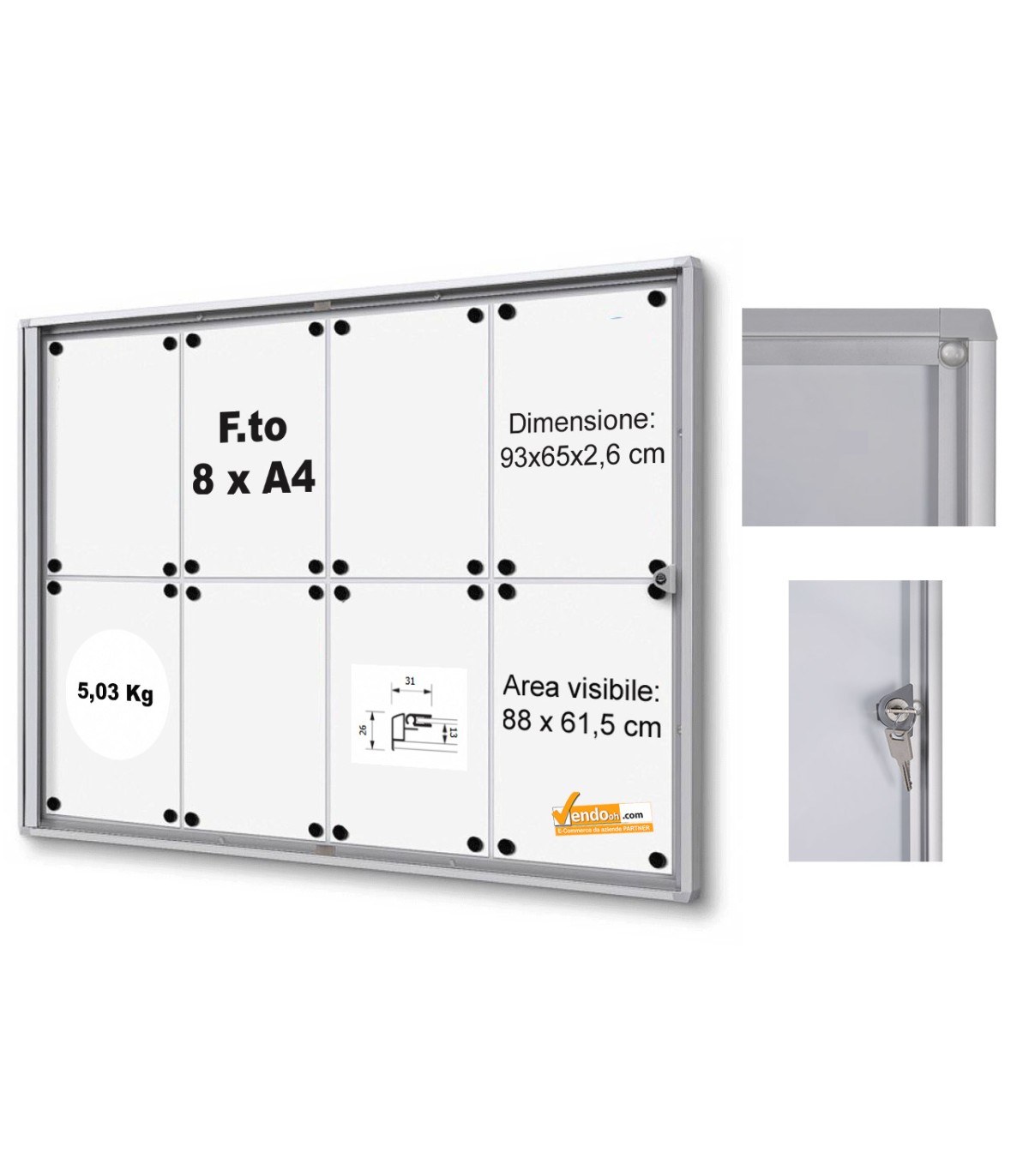 BACHECA MAGNETICA SCRIVIBILE FORMATO 2 FOGLI A4 4xA4 6XA4 8XA4 9XA4 12XA4