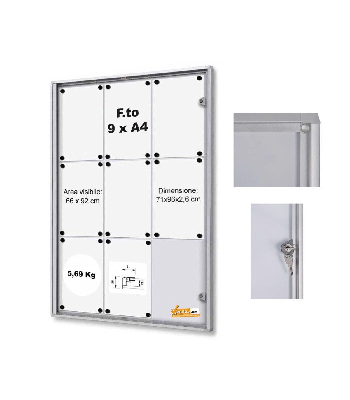 BACHECA MAGNETICA SCRIVIBILE FORMATO 2 FOGLI A4 4xA4 6XA4 8XA4 9XA4 12XA4