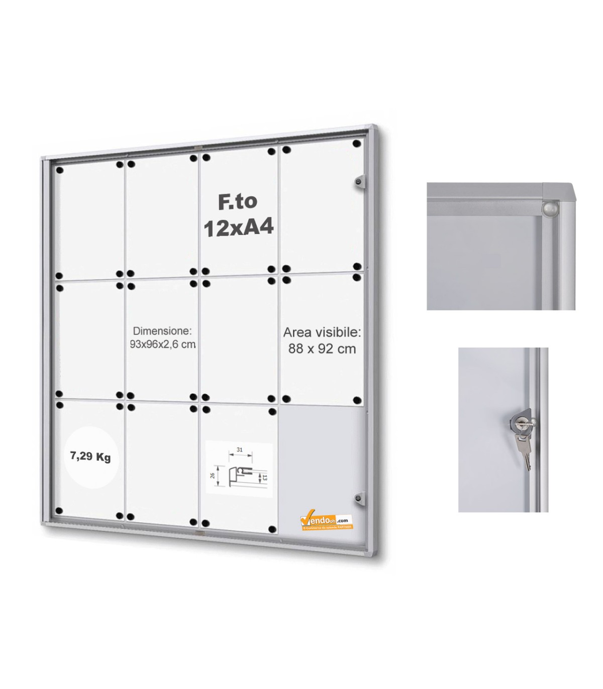 BACHECA MAGNETICA SCRIVIBILE FORMATO 2 FOGLI A4 4xA4 6XA4 8XA4 9XA4 12XA4