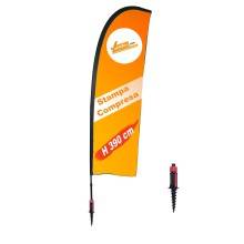 ESPOSITORE A BANDIERA DA ESTERNO INTERNO BASE PER NEVE