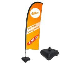 ESPOSITORE A BANDIERA DA ESTERNO INTERNO BASE A TANICA RIEMPIBILE