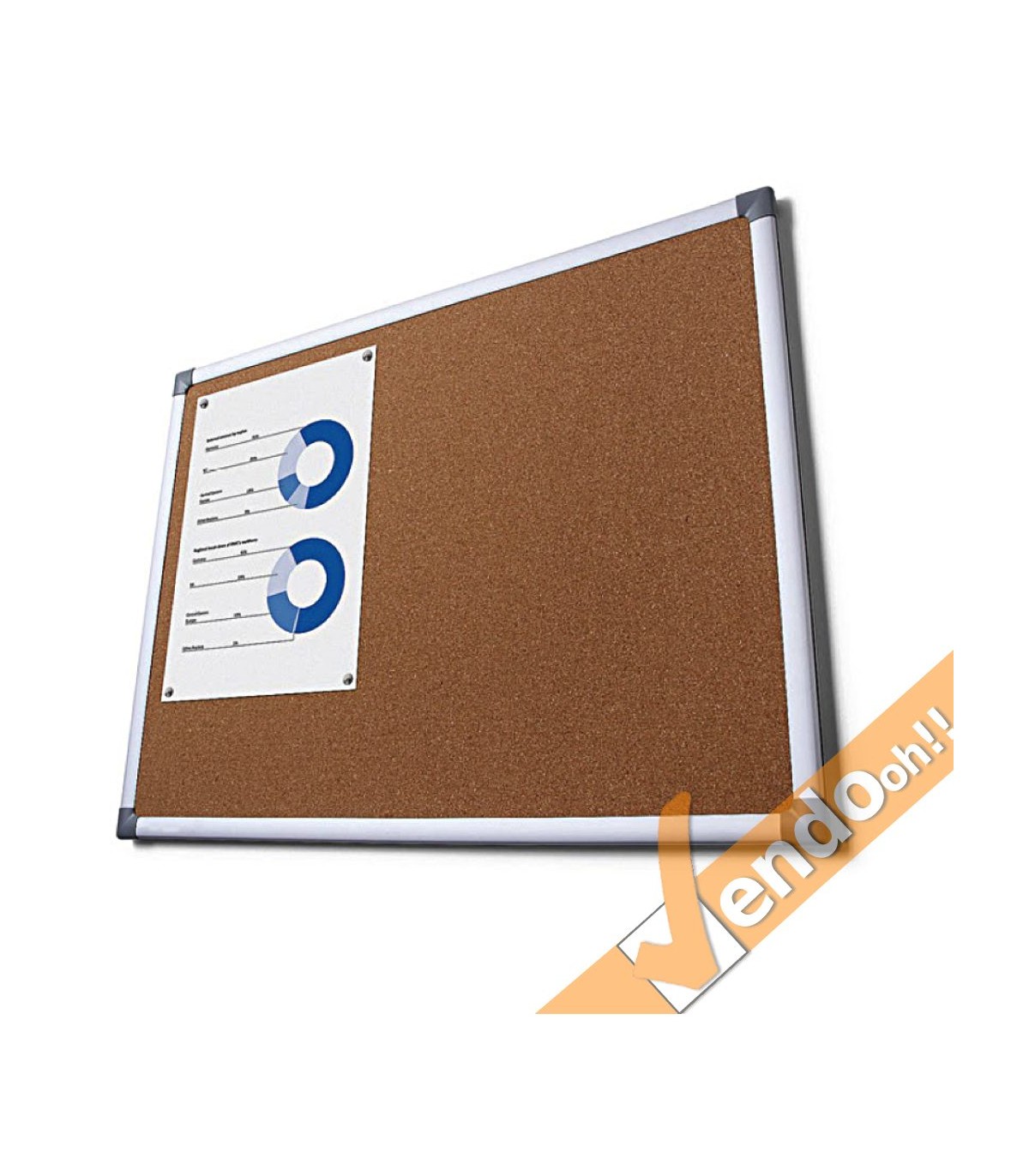 LAVAGNA IN SUGHERO NATURALE 150X100 BACHECA PER UFFICIO SCUOLA PARETE BOARD044