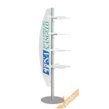 ESPOSITORE PUBBLICITARIO DA PAVIMENTO A VELA A PIANTANA PORTA OGGETTI ALMA003