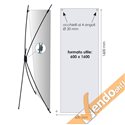 BANNER ESPOSITORE PUBBLICITARIO DA PAVIMENTO VERTICALE 60X160 INTERNO ESTERNO