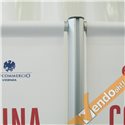 ESPOSITORE PUBBLICITARIO PORTA 2 BANNER BIFACCIALI DA PAVIMENTO VERTICALE 60X180