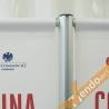 ESPOSITORE PUBBLICITARIO PORTA 2 BANNER BIFACCIALI DA PAVIMENTO VERTICALE 60X180