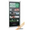 ESPOSITORE PUBBLICITARIO PORTA BANNER CON BASE DA PAVIMENTO VERTICALE 60X180