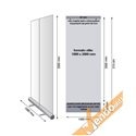 BANNER ROLL UP ROLL-UP ESPOSITORE PUBBLICITARIO DA PAVIMENTO VERTICALE 102X200