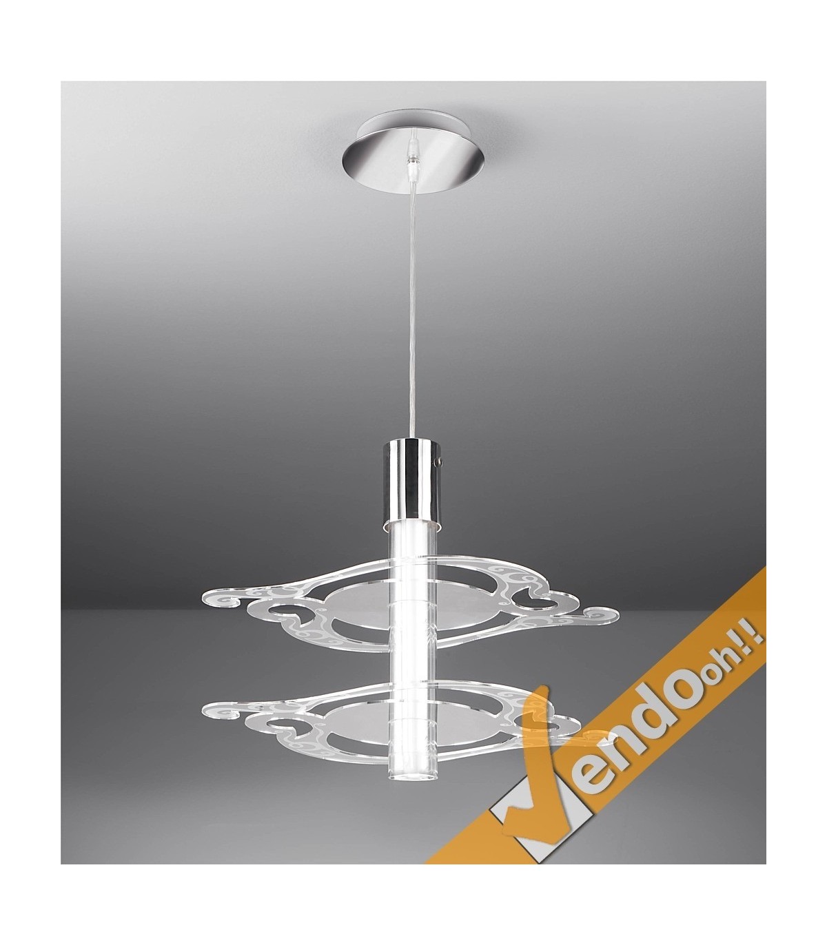 INFORMALE LAMPADA LAMPADARIO DA SOSPENSIONE VARI COLORI RISPARMIO ENERGETICO 2P