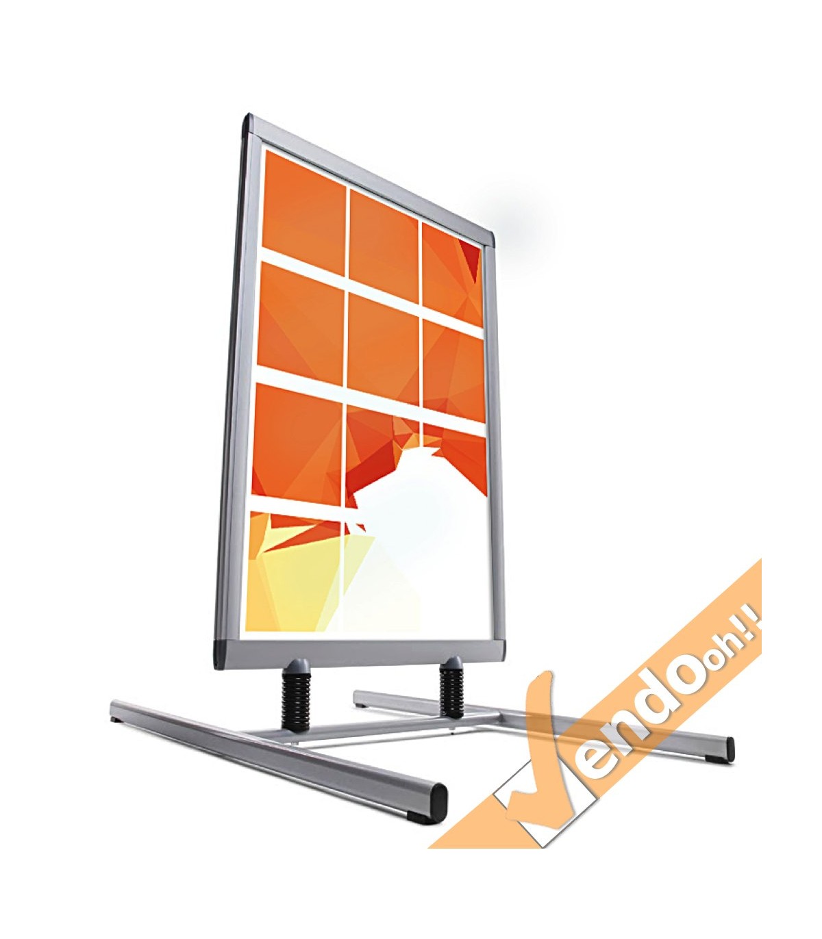 CAVALLETTO PUBBLICITARIO BIFACCIALE 70X100 ANTI VENTO ESPOSITORE CRBF08