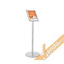 ESPOSITORE PUBBLICITARIO A LEGGIO DA PAVIMENTO CON CORNICE E BASE FORMATO A4