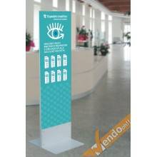 TOTEM ESPOSITORE BIFACCIALE PUBBLICITA INFORMAZIONE COMUNICAZIONE GRAFICA 42X156