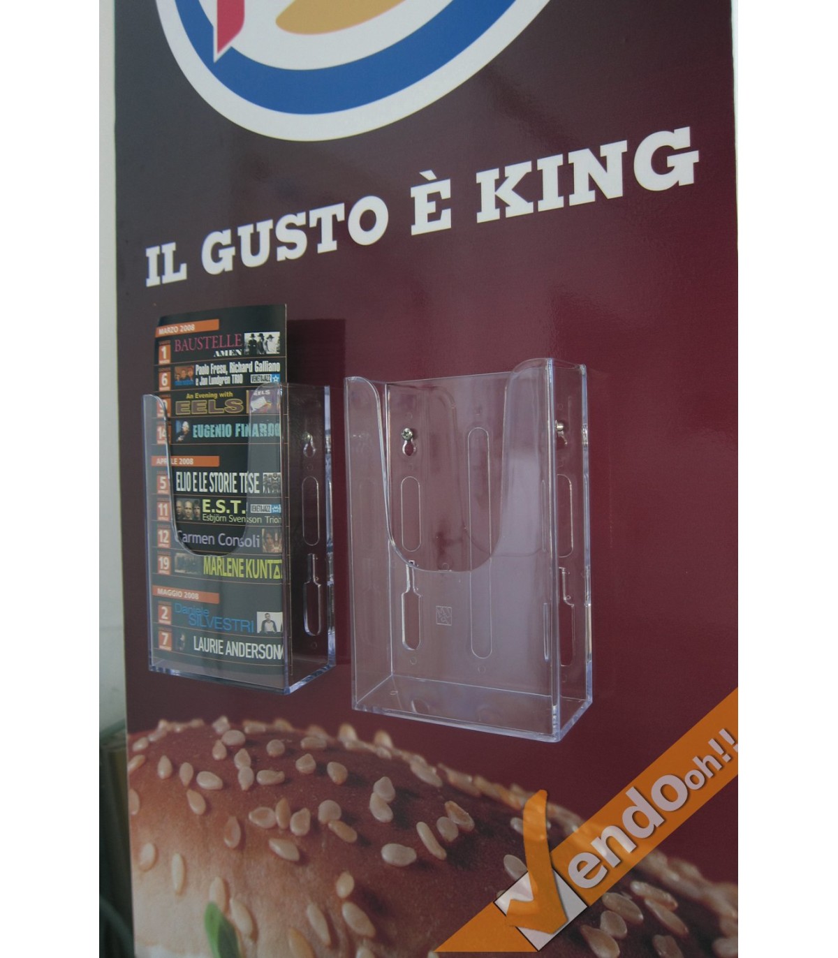 TOTEM ESPOSITORE BIFACCIALE PUBBLICITA INFORMAZIONE COMUNICAZIONE GRAFICA 42X156