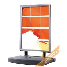 CORNICE ESPOSITIVA CAVALLETTO PUBBLICITARIO BIFACCIALE 140x100 ESPOSITORE CRBF06