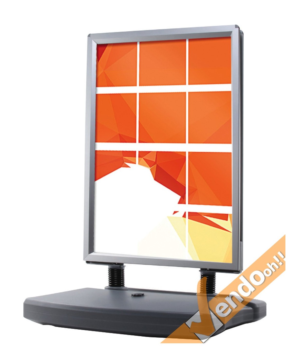 CAVALLETTO PUBBLICITARIO ESPOSITORE BIFACCIALE 70X100 ANTI VENTO ZAVORRABILE