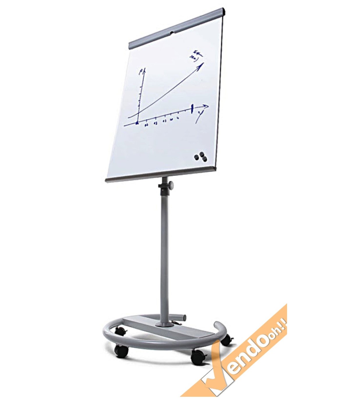 LAVAGNA PORTA BLOCCO A CAVALLETTO REGOLABILE SCRIVIBILE CON RUOTE BOARD402