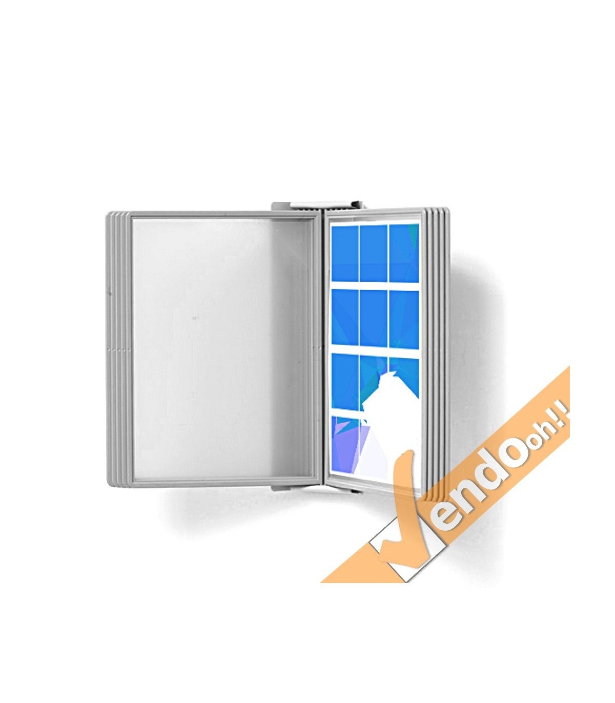 ESPOSITORE PUBBLICITARIO A LIBRO PAGINE DA PARETE E PAVIMENTO UFFICIO ALBO10