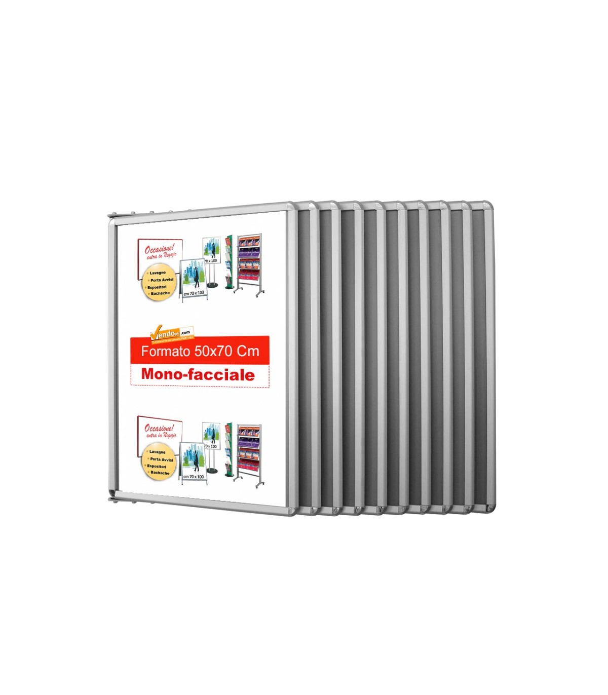 ESPOSITORE PUBBLICITARIO A LIBRO PAGINE DA PARETE ALBO PRETORIO 70X100 ALBO21