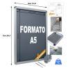 CORNICE ESPOSITIVA F.TO A5 PUBBLICITARI APPENDERE SU PARETE MURO NEGOZIO CRPT00