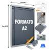 CORNICE ESPOSITIVA F.TO A2 PUBBLICITARI APPENDERE SU PARETE MURO NEGOZIO CRPT08