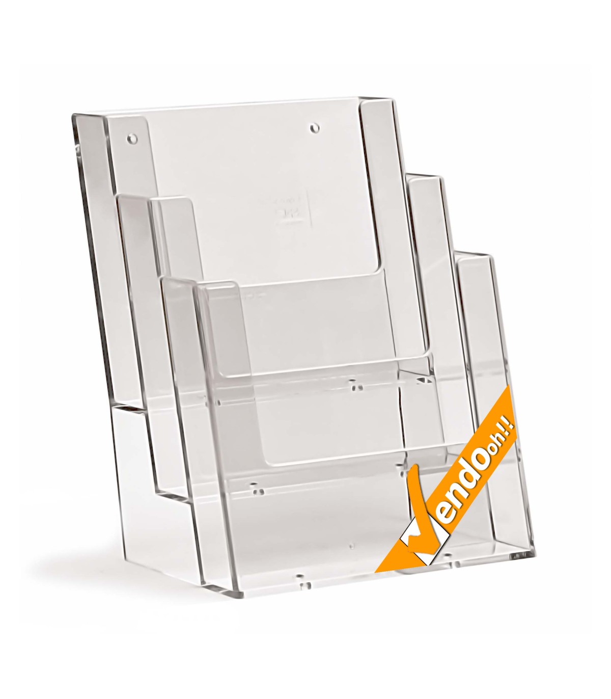 ESPOSITORE PORTA DEPLIANT PUBBLICITA' DA BANCO SCRIVANIA 3 TASCHE F.TO A5  PDB301