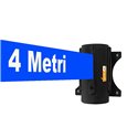 ATTACCO A MURO CON NASTRO 4 METRI COLORE BLU COLONNA COLONNINA SEGNA PERCORSO DELIMITA AREA