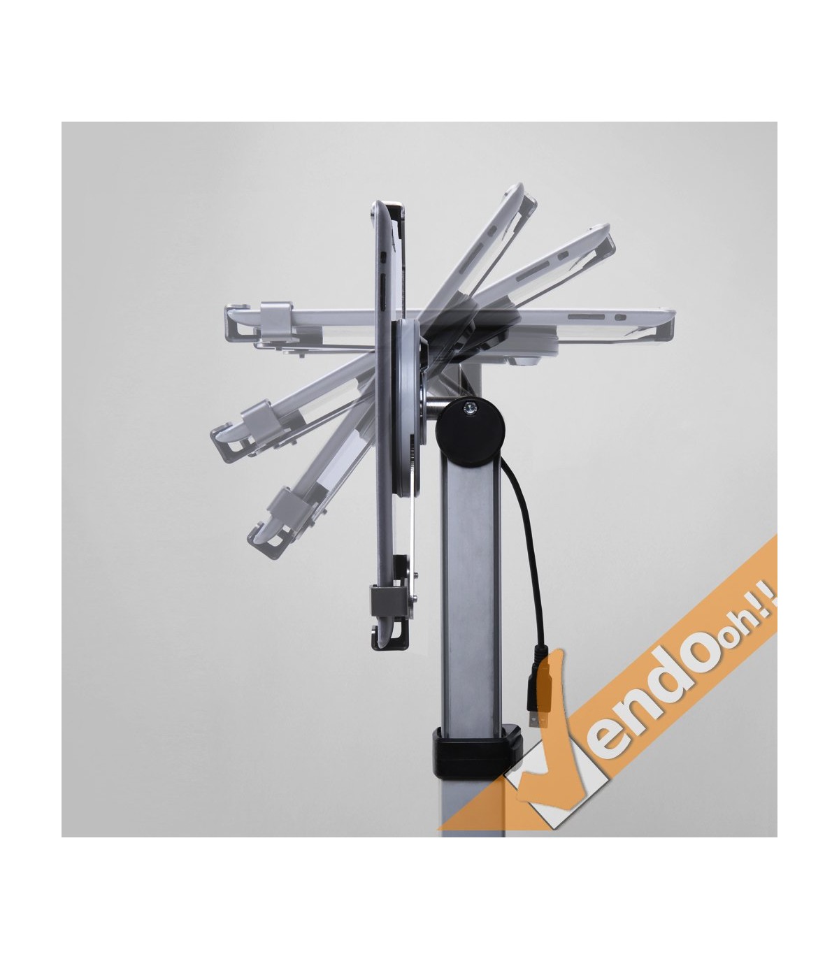 SUPPORTO TELESCOPICO ESPOSITORE DA PAVIMENTO PORTA TABLET UNIVERSALE 10"