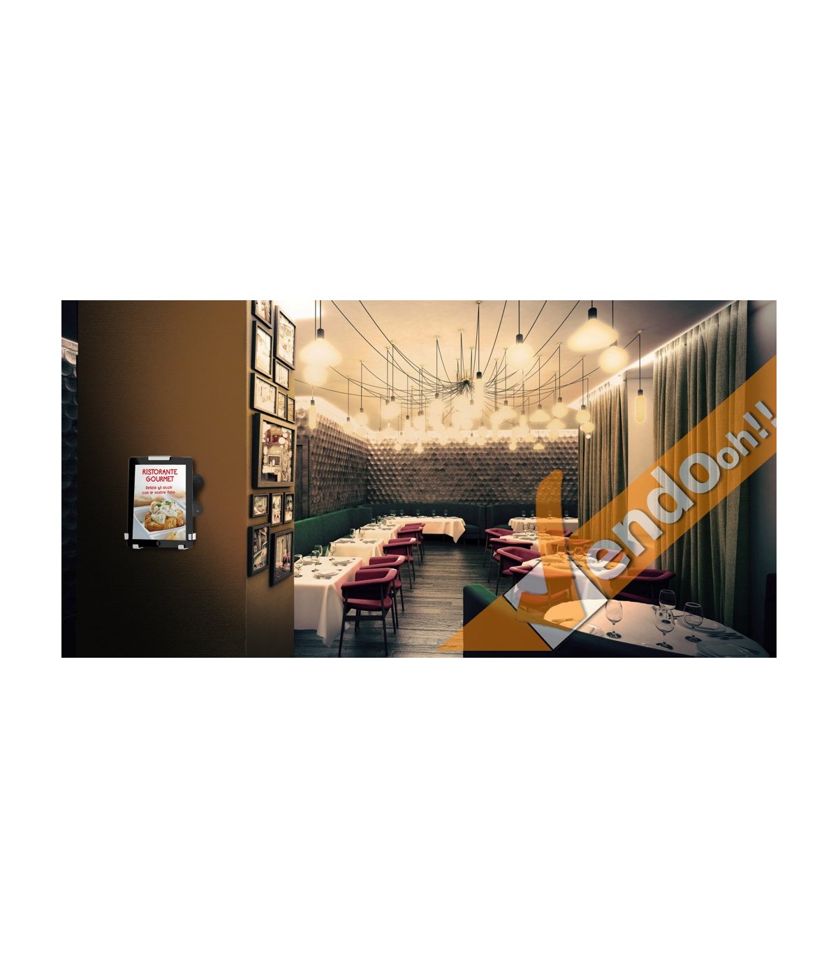 SUPPORTO TELESCOPICO ESPOSITORE DA PAVIMENTO PORTA TABLET UNIVERSALE 8 E 10"