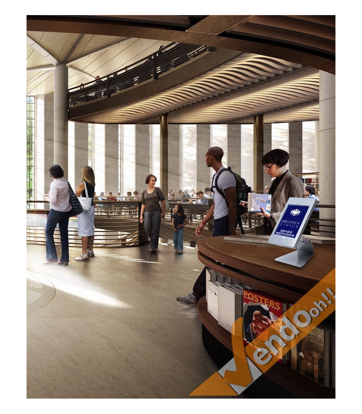 SUPPORTO STATIVO ESPOSITORE DA PAVIMENTO PORTA TABLET APPLE IPAD 10" POLLICI