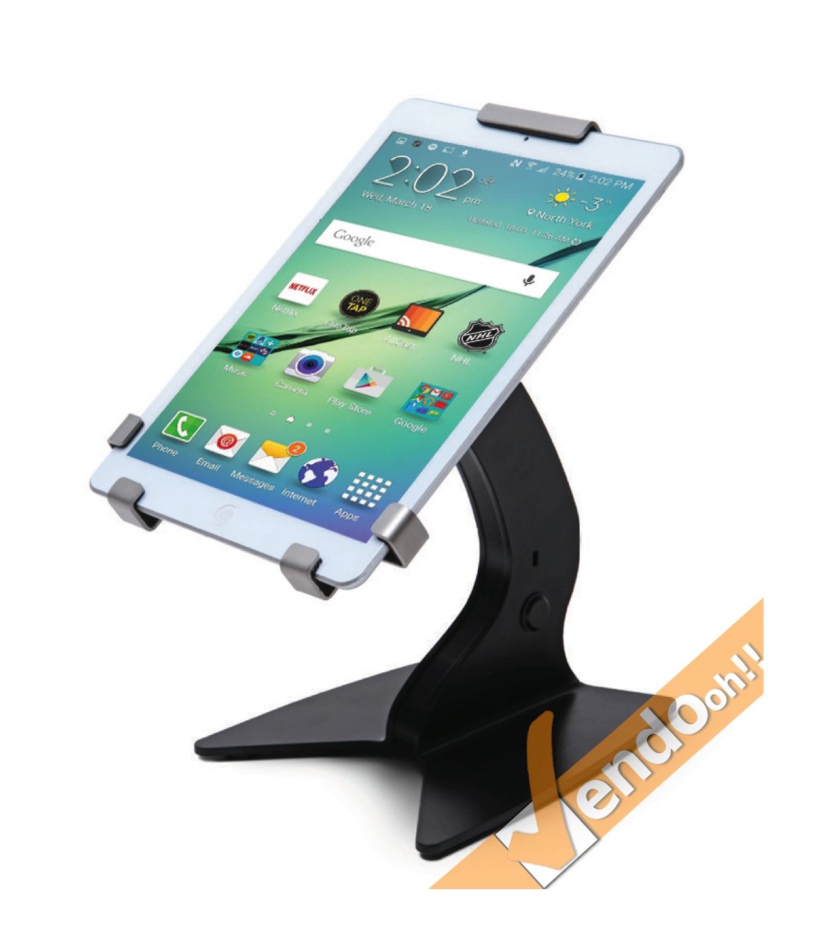 SUPPORTO TELESCOPICO ESPOSITORE DA PAVIMENTO PORTA TABLET UNIVERSALE 8 E 10"