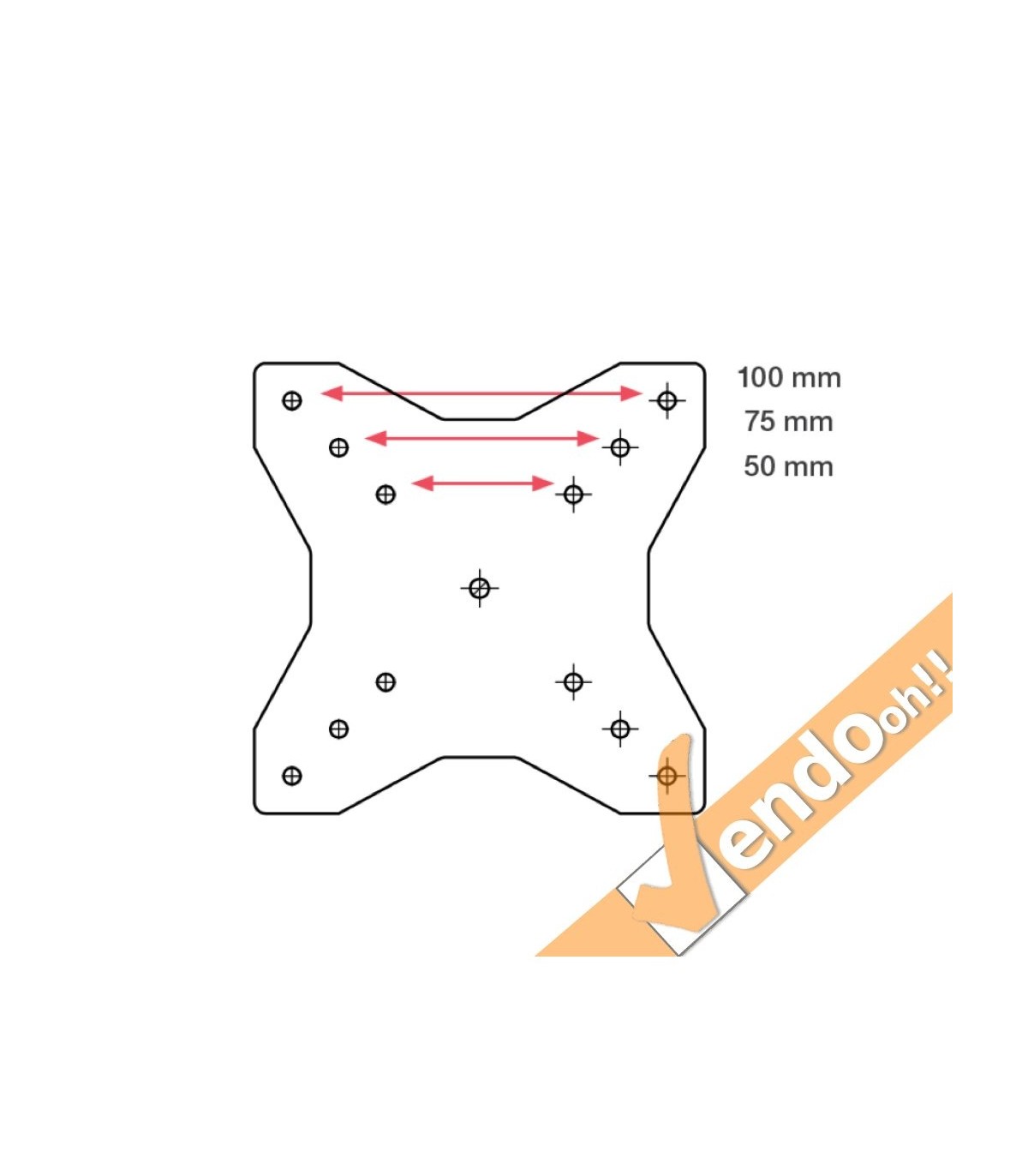 SUPPORTO STATIVO ESPOSITORE DA PAVIMENTO PORTA TABLET APPLE IPAD 10" POLLICI