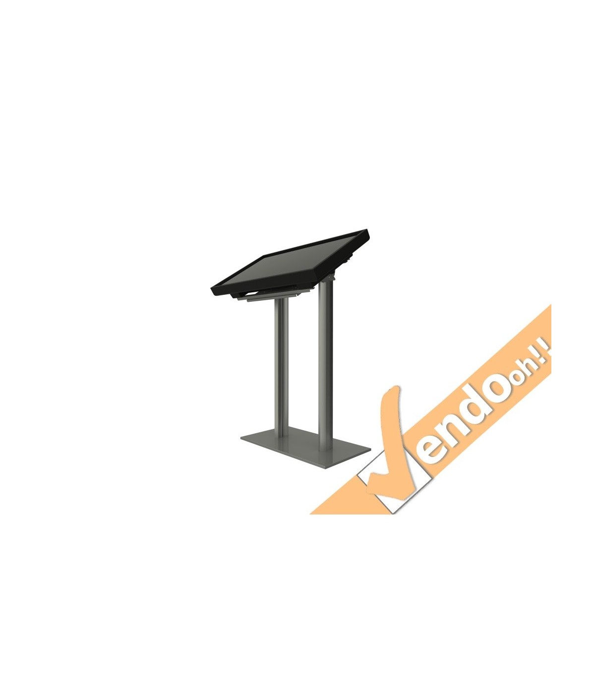 ESPOSITORE PORTA MONITOR SCHERMO VIDEO DA PAVIMENTO BASE DA TERRA AUTOPORTANTE