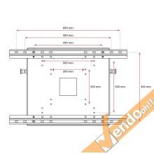 SUPPORTO STATIVO ESPOSITORE DA PAVIMENTO PORTA TABLET APPLE IPAD 10" POLLICI