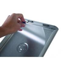 ESPOSITORE PUBBLICITARIO A LEGGIO DA PAVIMENTO CON CORNICE E BASE FORMATO A4