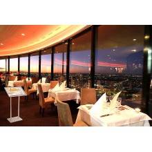 ESPOSITORE PUBBLICITARIO A LEGGIO DA PAVIMENTO CON CORNICE E BASE FORMATO A4